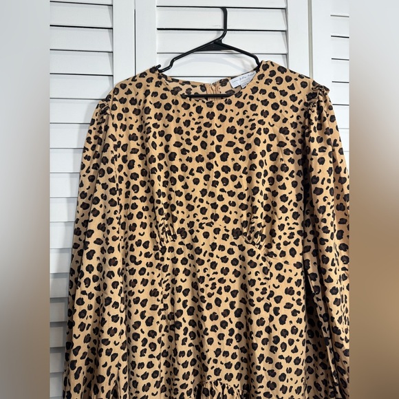 Never Fully Dressed Womens Lucia Deliah Leopard Print Midi Dress Size US 20 - Picture 4 of 11